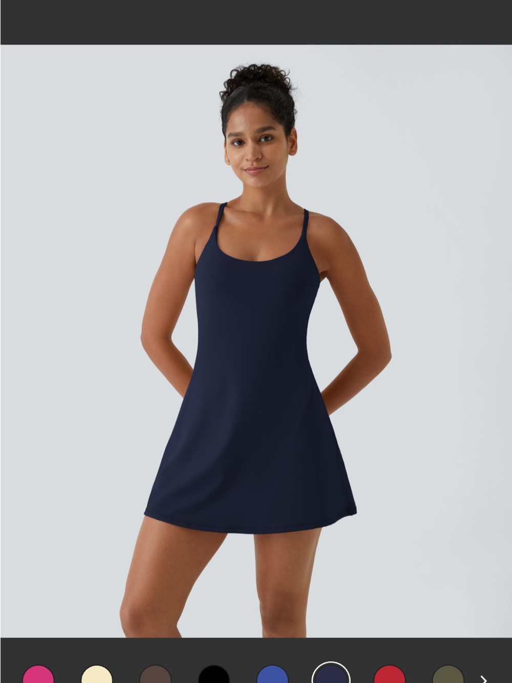 HALARA Navy Blue Mini Dress